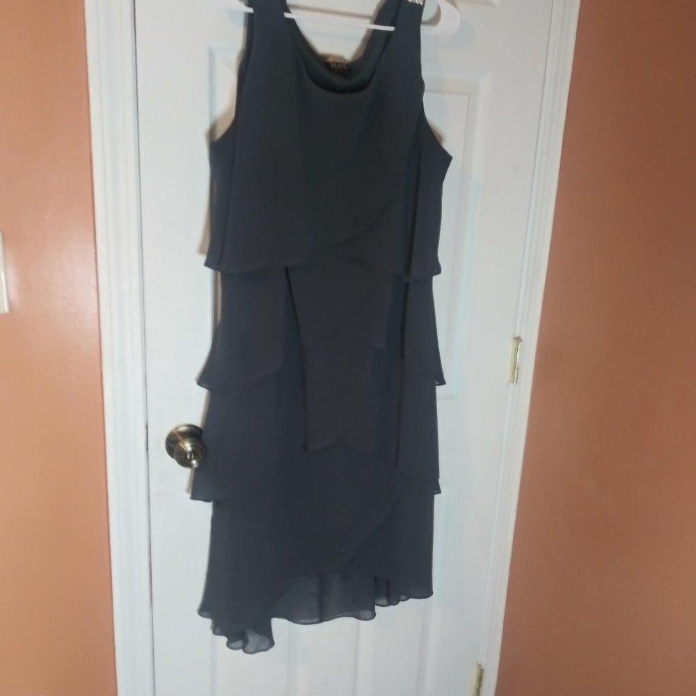 22W SLNY Grey Tiered Dress